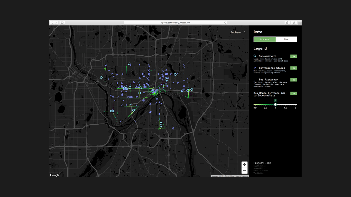 Screenshot of main interface
